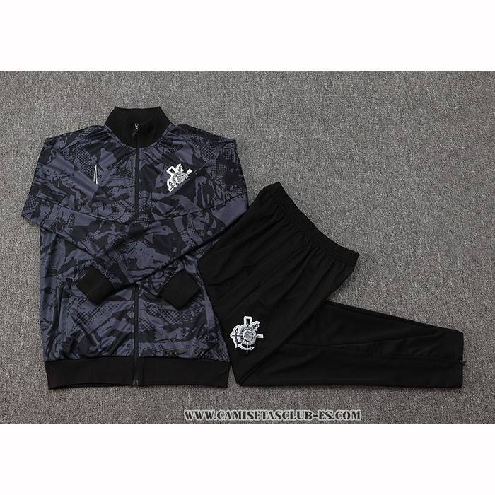 Chandal de Chaqueta del Corinthians 25-26 Negro